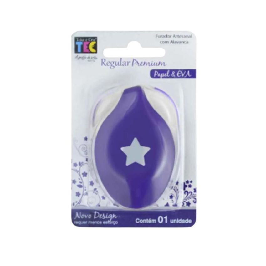 Perfurador Plast Vazador Estrela Regular  Toke e Crie