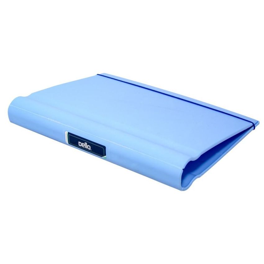 Pasta Fichario Injetado C/4 Argolas Azul Pastel 5022.bp.0006 Dello