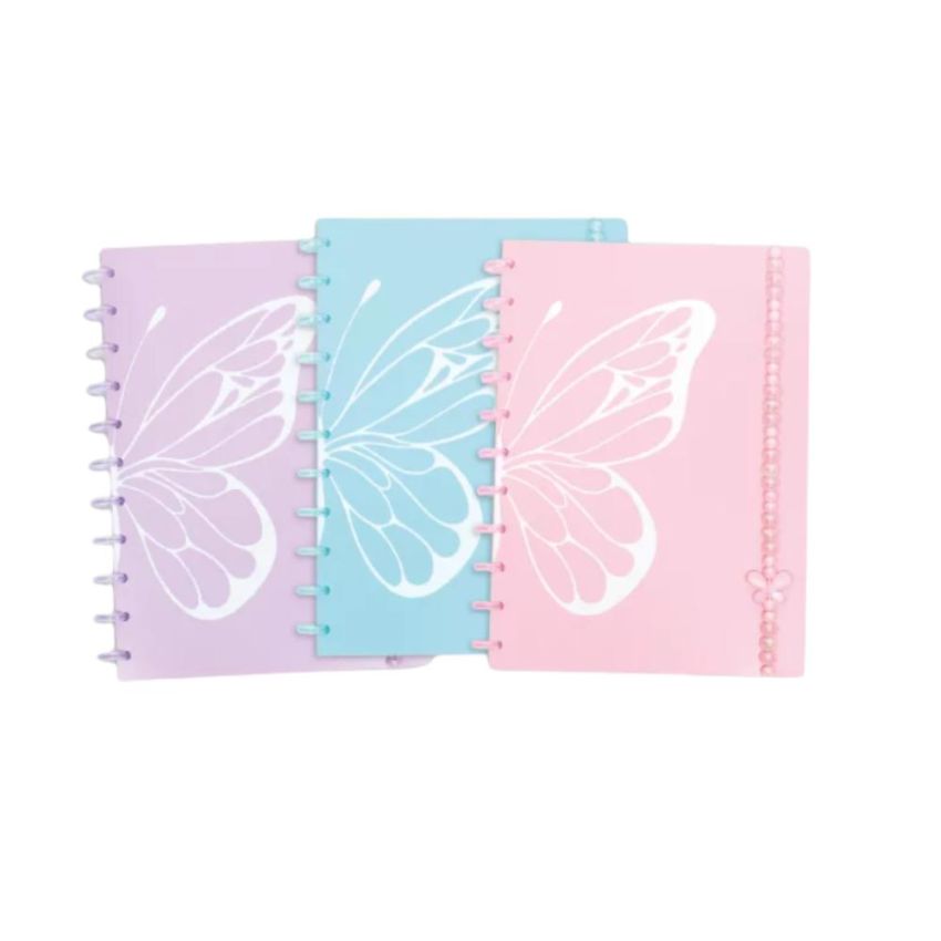 Caderno Fairy Tail Rosa Grande 80fls Pop Disc