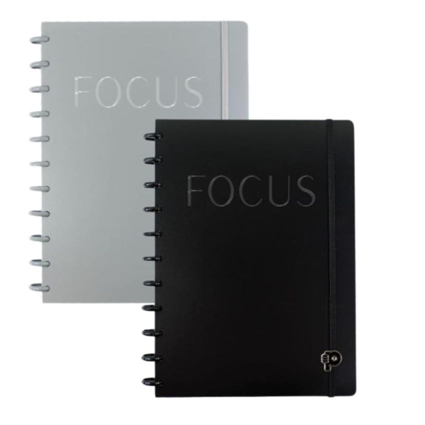 Caderno Focus Black Medio 80fls Pop Disc