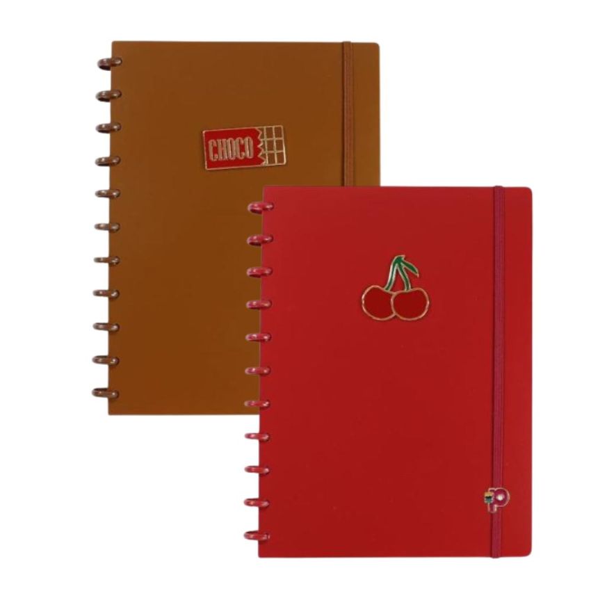 Caderno Chococherry Cereja Medio 80fls Pop Disc