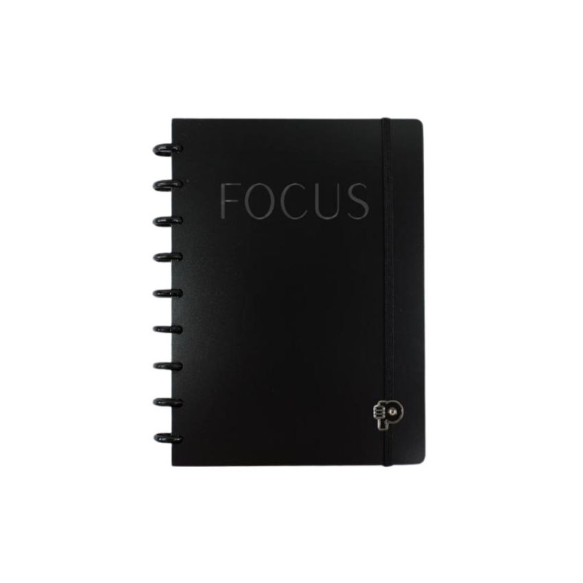 Caderno Focus Black Medio 80fls Pop Disc