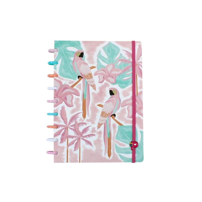 Caderno Tropical Arara Medio 80fls Pop Disc