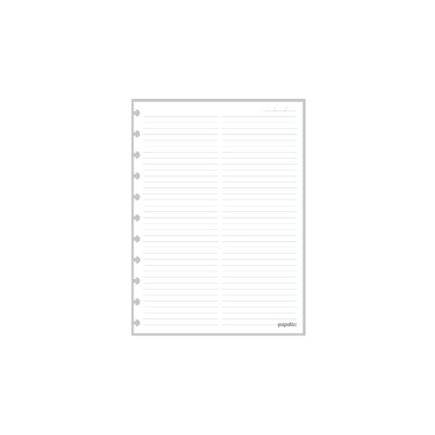 Refil Pautado C/coluna Grande C/50fls 90g Pop Disc
