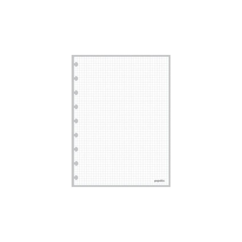 Refil Quadriculado Medio C/50fls 90g Pop Disc