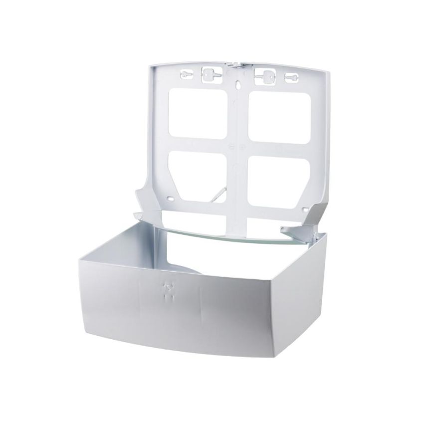 Dispenser Toalheiro Papel Interfolhado 2 Dobras Branco Ate 600fls Mazzo ex Fortcom