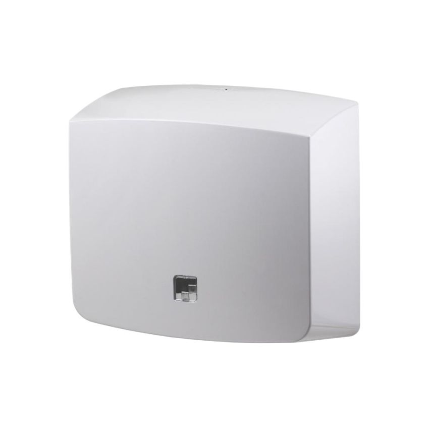 Dispenser Toalheiro Papel Interfolhado 2 Dobras Branco Ate 600fls Mazzo ex Fortcom