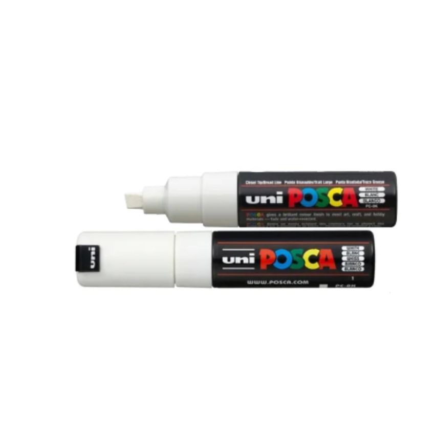 Kit com 6 uni. Caneta Uni-posca Pc-8k Branca 32.8800 Uniball