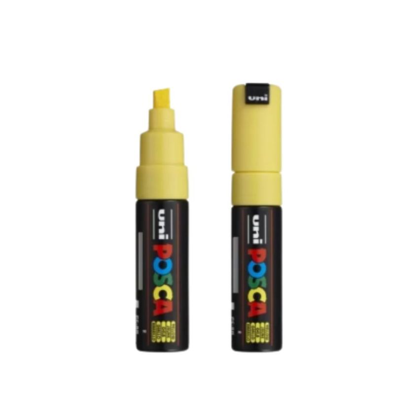 Kit com 6 uni Caneta Uni-posca Pc-8k Amarela 44.8101 Uniball