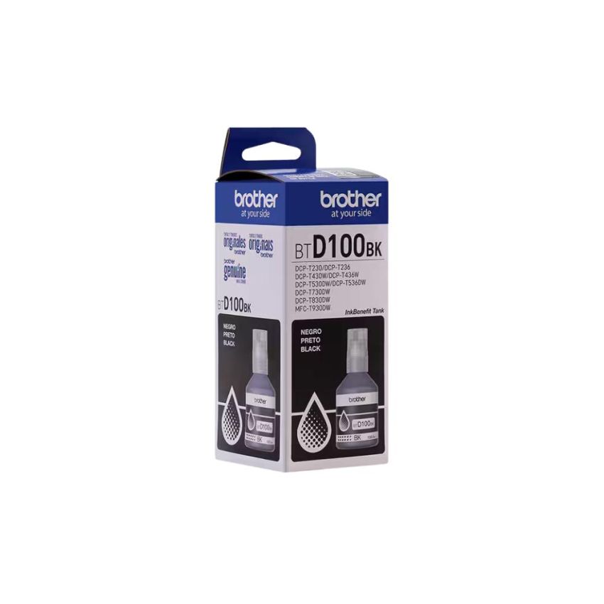Garrafa de Tinta Preta Btd100bk  Brother
