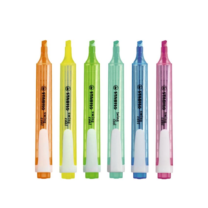 Marca Texto Swing Cool 275/6 c/ 6 Cores 33.0600 Stabilo