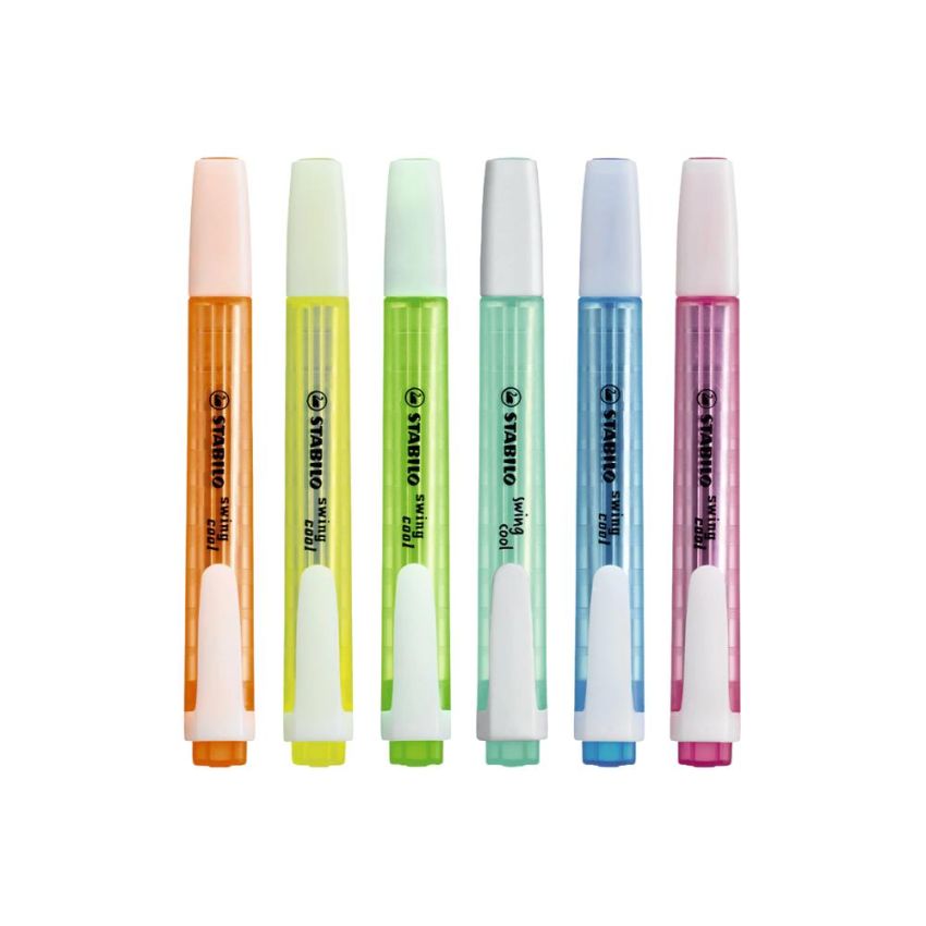 Marca Texto Swing Cool 275/6 c/ 6 Cores 33.0600 Stabilo
