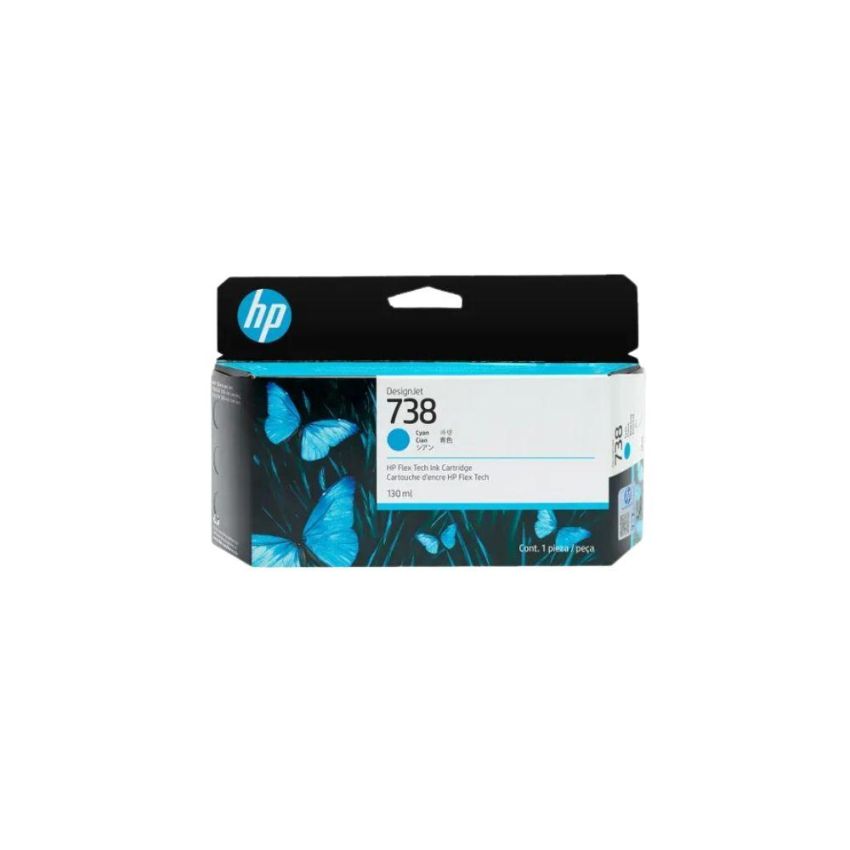 Cartucho de Tinta hp 738 Ciano 130ml 498n5a