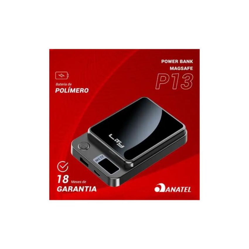 Powerbank Magsafe 10.000 Mah - 20w Potencia P13p - Lity