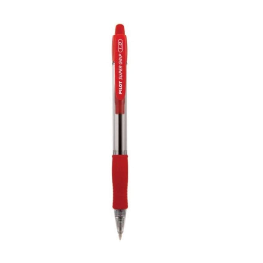 Caneta Esferografica Bps Super Grip Retratil 1.0 Vermelho Pilot