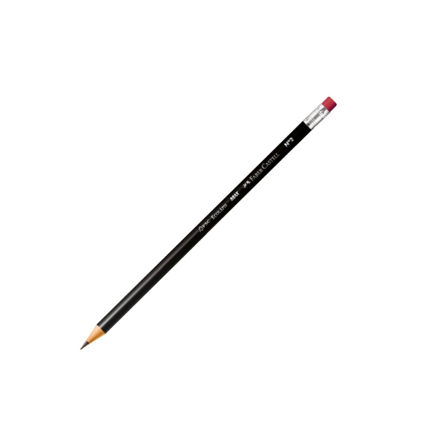 Lapis nº 2 Redondo Preto 1205m/b C/borracha  Faber