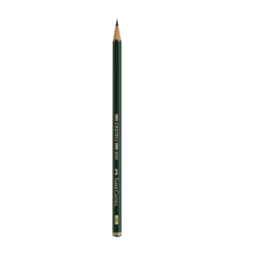 Lapis  Desenho 9000 2b Sextavado Verde  Faber