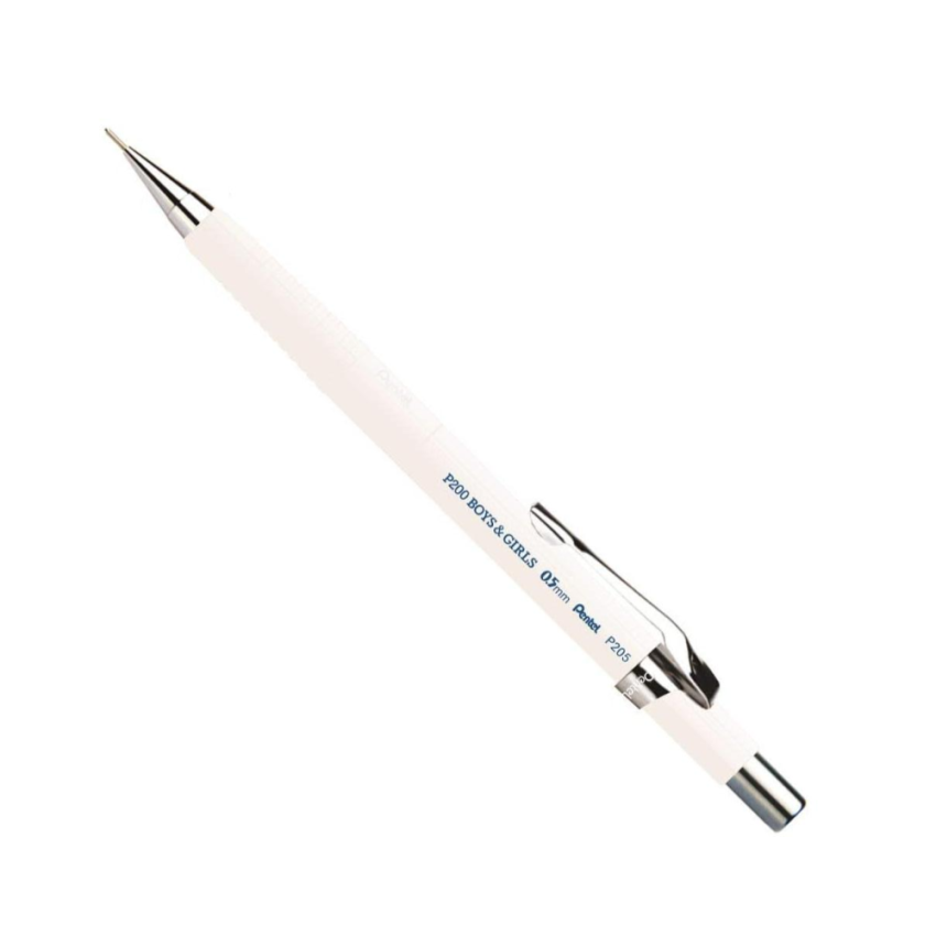 Lapiseira 0,5mm P205w Corpo Branco  Pentel