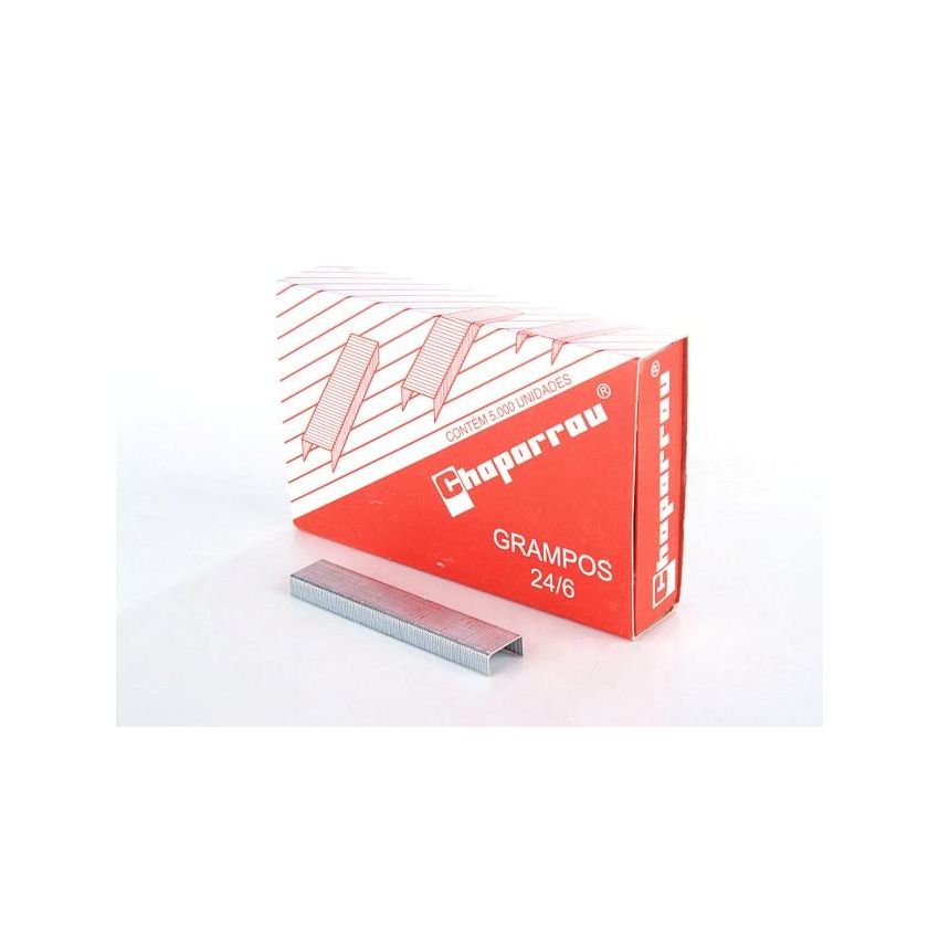 Grampo 24/6 Galvanizado C/5000  Chaparrau