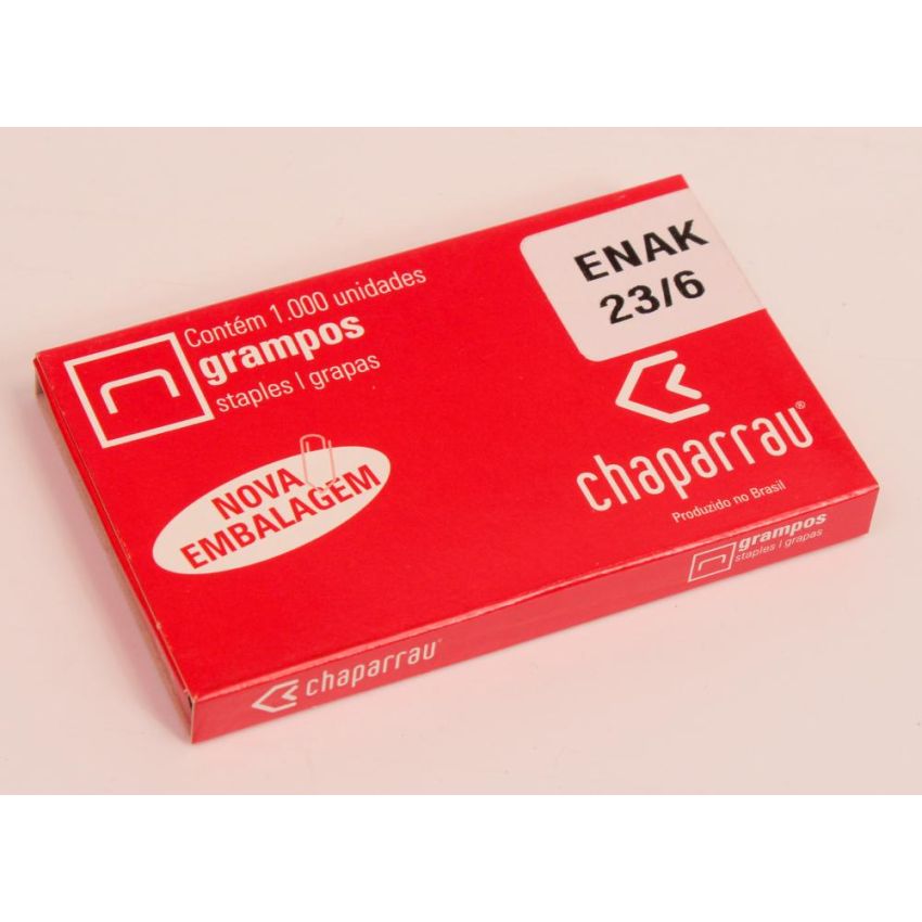 Grampo 23/6 C/1000 Unid. Galvanizado  Chaparrau