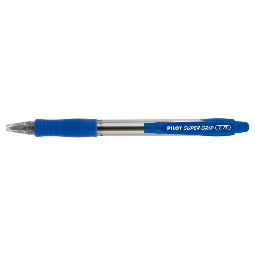 Caneta Esferografica Bps Super Grip Retratil 1.0 Azul Pilot