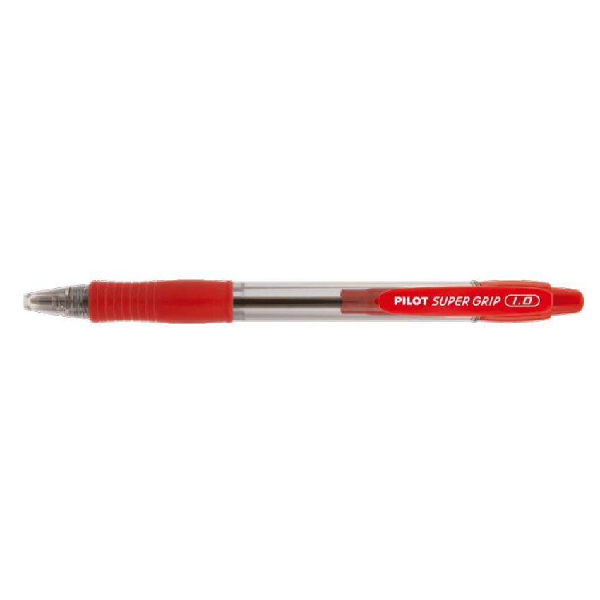 Caneta Esferografica Bps Super Grip Retratil 1.0 Vermelho Pilot