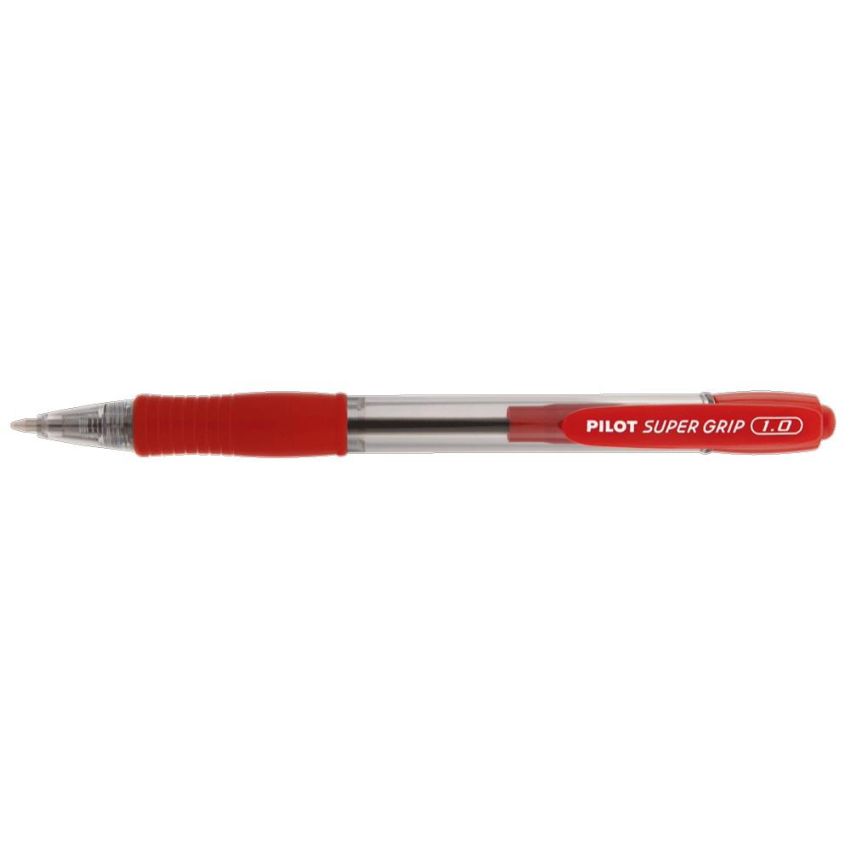 Caneta Esferografica Bps Super Grip Retratil 1.0 Vermelho Pilot
