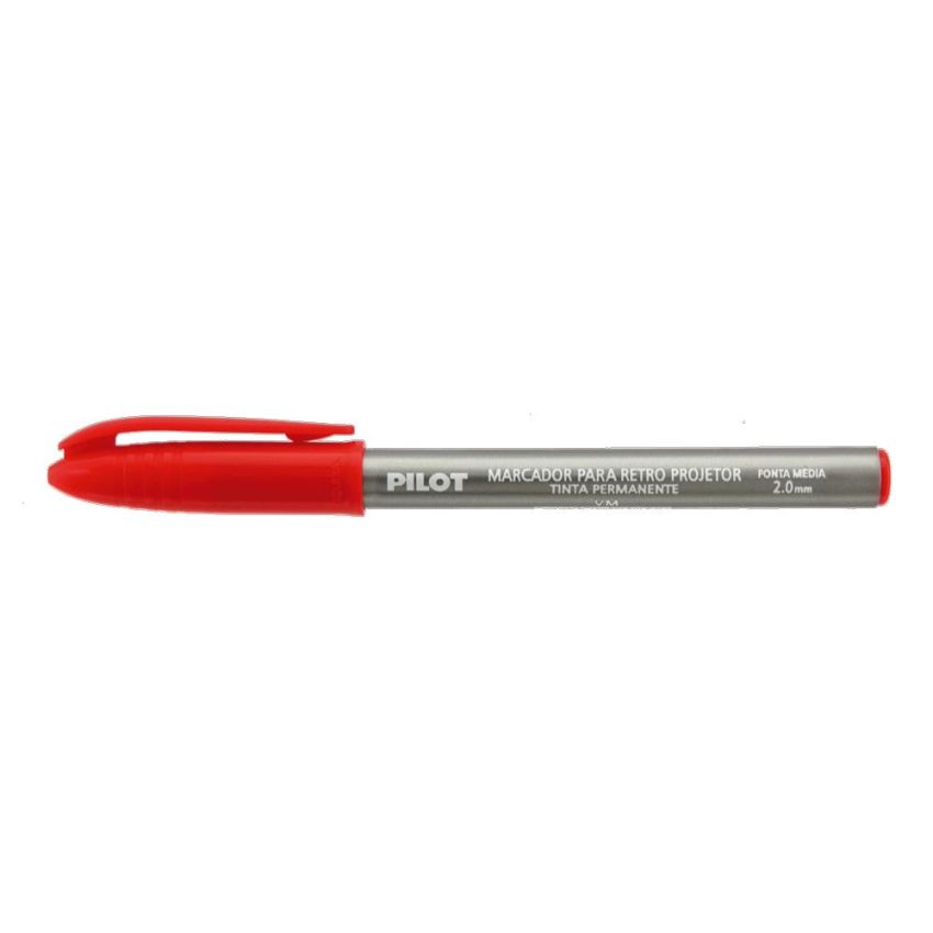 Caneta Retro Projetor 2mm Vermelho Pilot