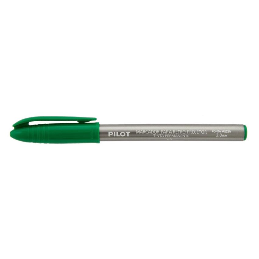 Caneta Retro Projetor 2mm Verde Pilot