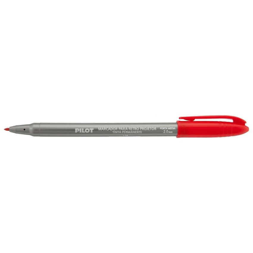 Caneta Retro Projetor 2mm Vermelho Pilot