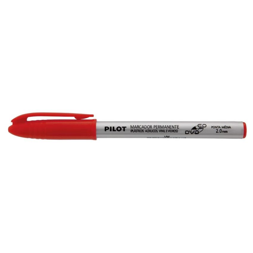 Marcador p/ Cd/dvd 2mm Vermelho Pilot