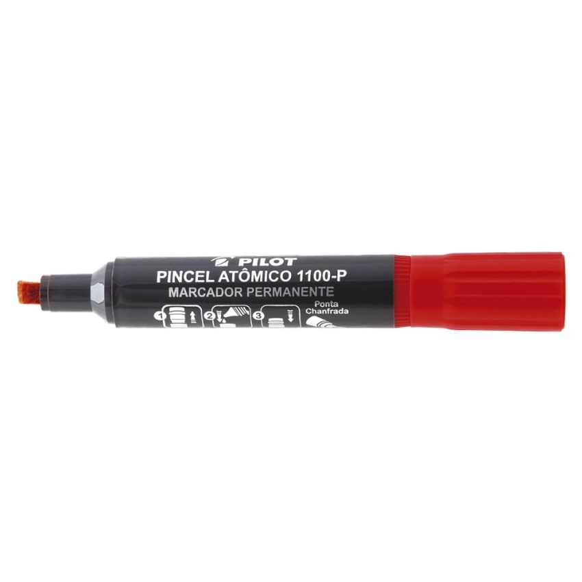 Marcador Pincel Atomico 1100p Vermelho Pilot