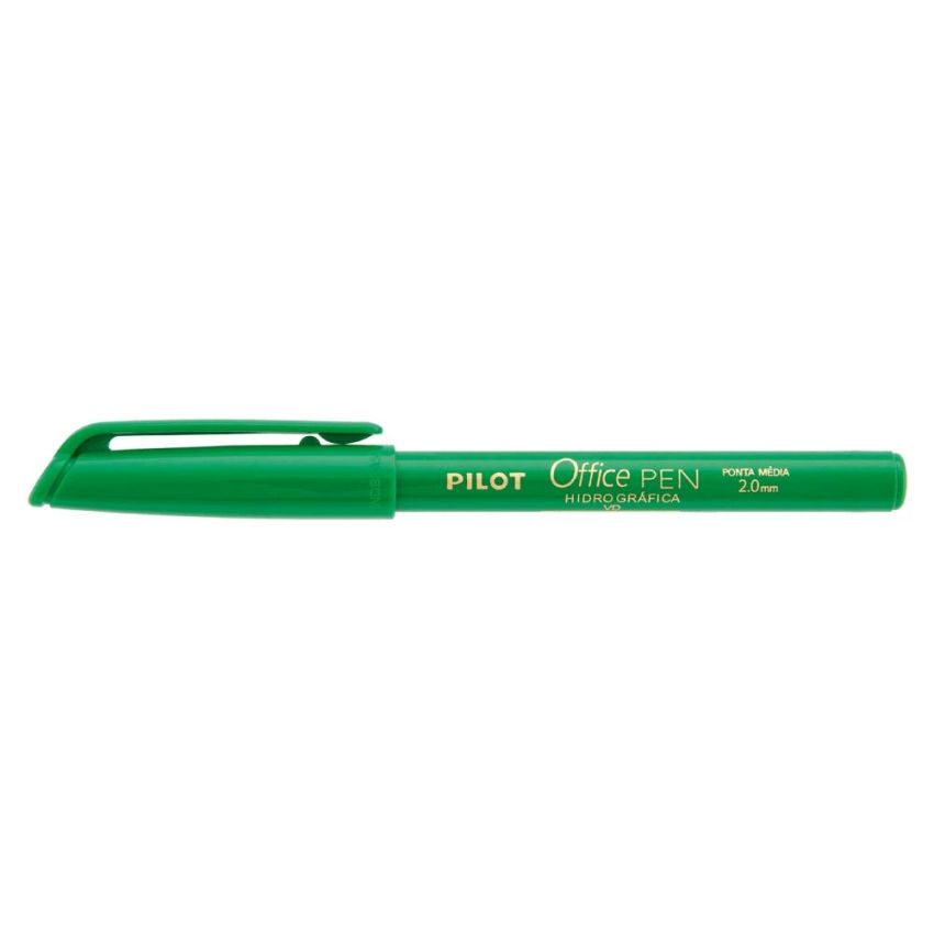 Caneta Hidrografica Office Pen 2mm Verde Pilot