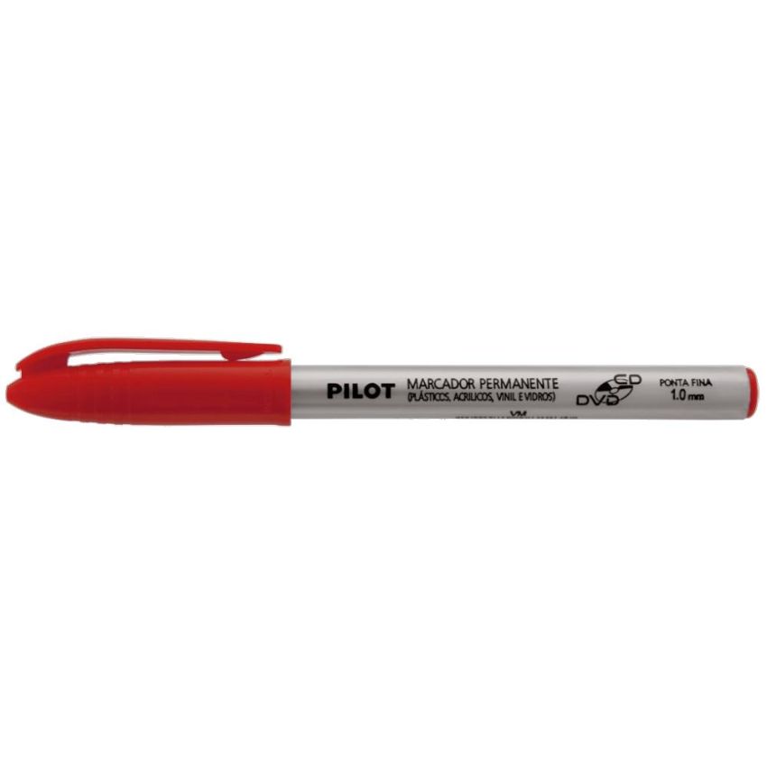 Marcador p/ Cd/dvd 1mm Vermelho Pilot