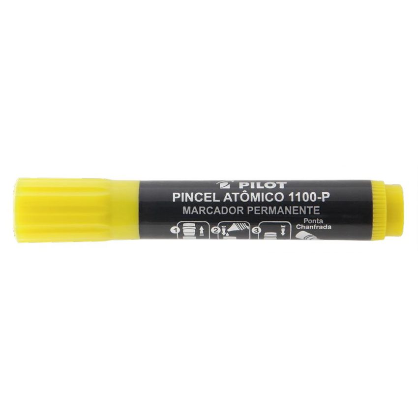 Marcador Pincel Atomico Amarelo 1100 Pilot
