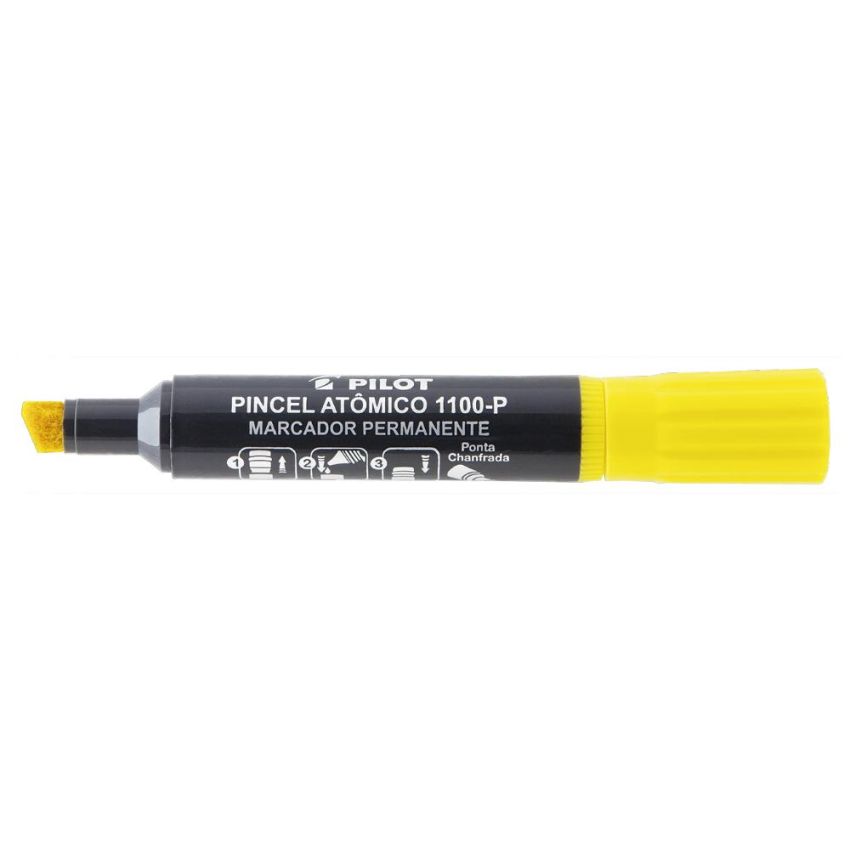 Marcador Pincel Atomico Amarelo 1100 Pilot