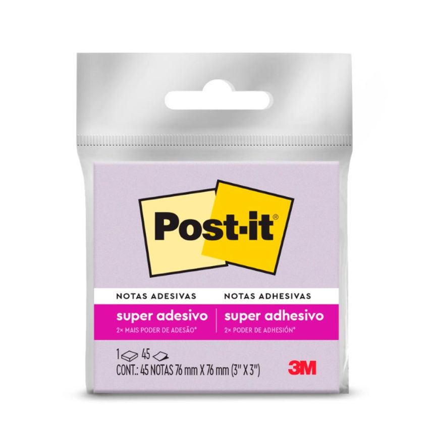 Post-it 76x76mm Roxo 45 Folhas  3m