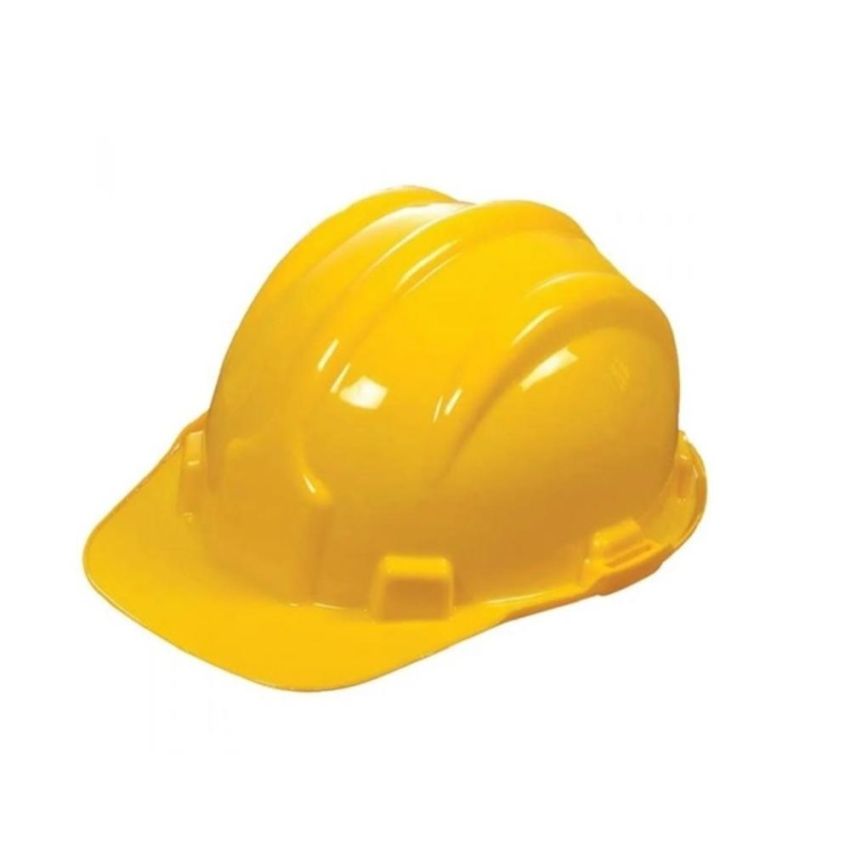 Capacete de Seguranca Amarelo Aba Frontal Com Suspensao Ref.70000463 Plastcor