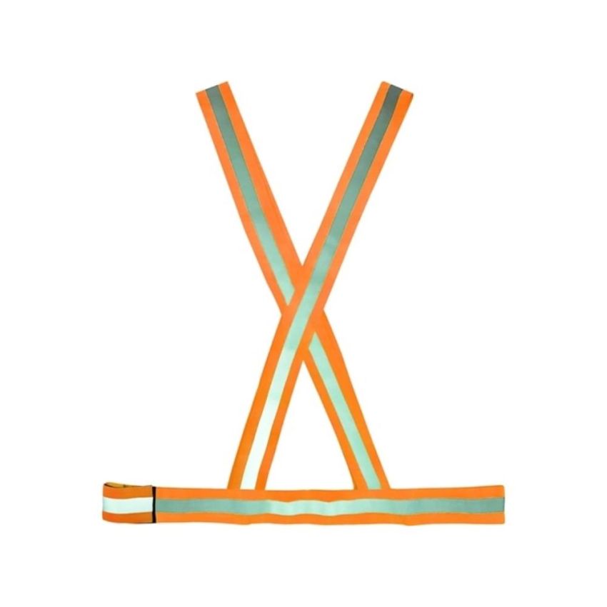 Colete de Sinalizacao Refletivo Tipo x Laranja Ref. 70001609 Plastcor