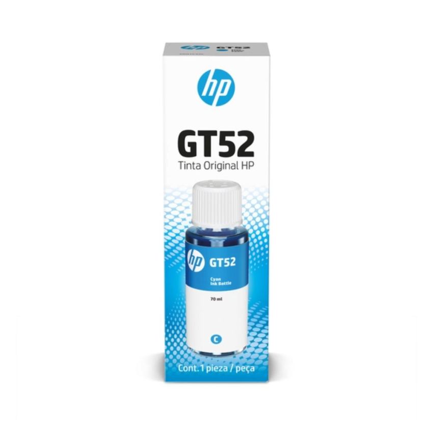 Garrafa de Tinta Original hp Gt52 Ciano Ref M0h54al hp