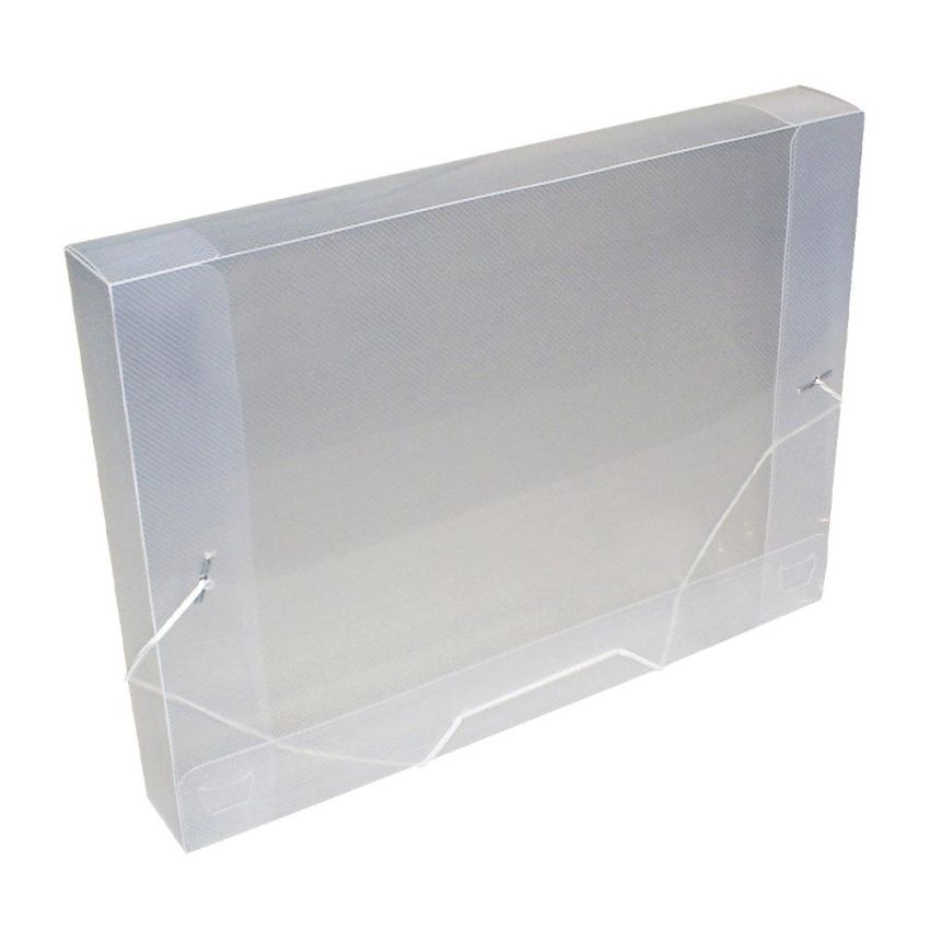 Pasta c/ Aba e Elastico Oficio 40mm Cristal 1024 Acp