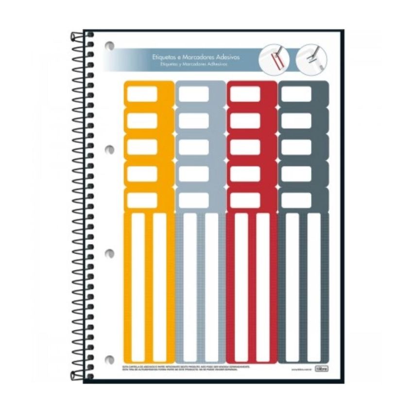 Caderno Espiral Universitario Organizer Capa Dura 80fls 303054 Tilibra
