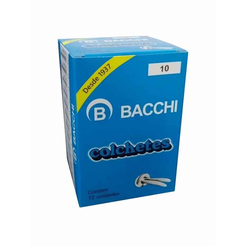 Colchete Latonado n 10 C/72  Bacchi