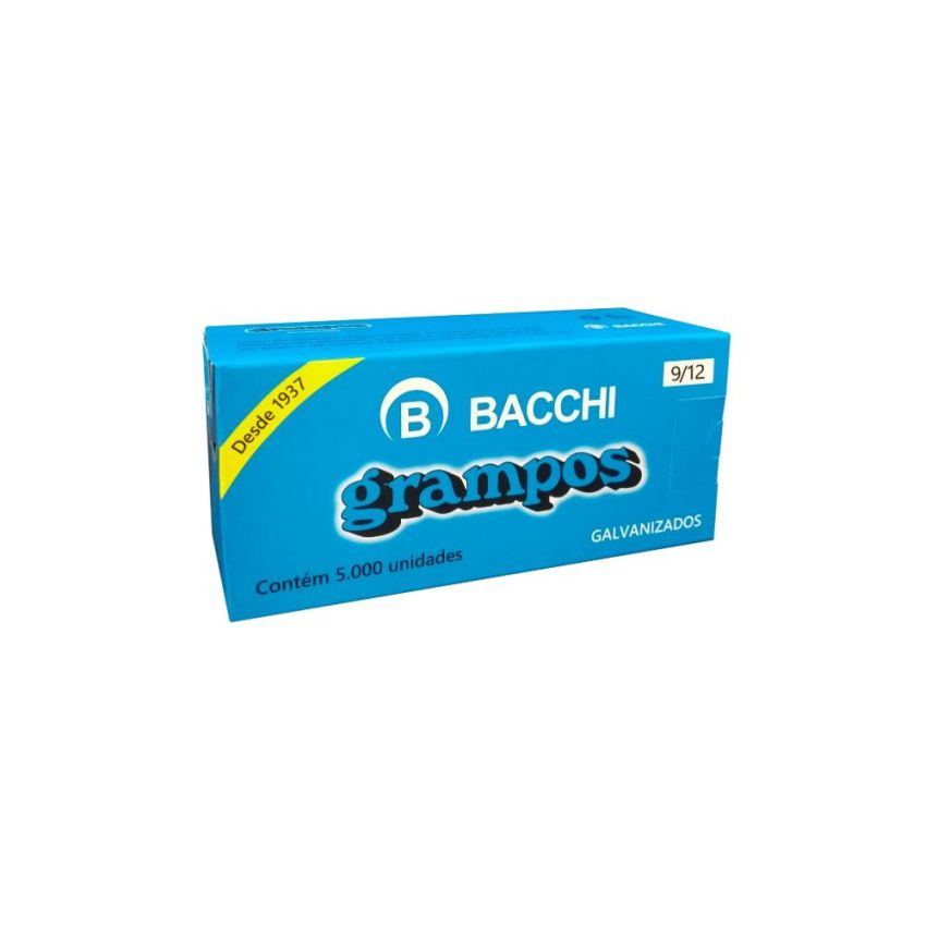 Grampo Rapid 9/12 Galvanizado C/5000  Bacchi