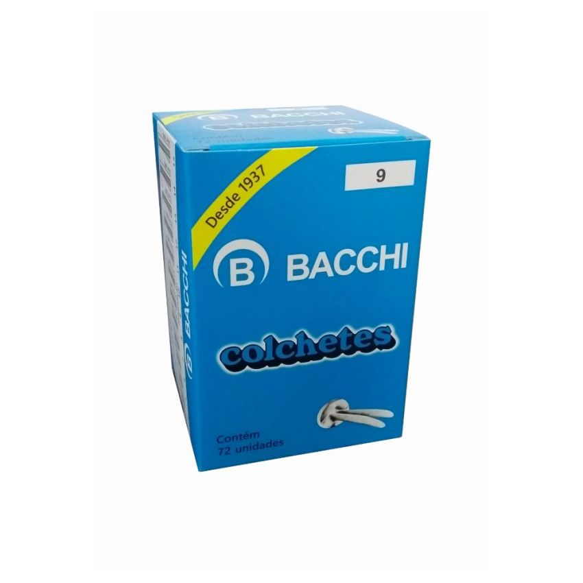 Colchete Latonado n 9 C/72  Bacchi
