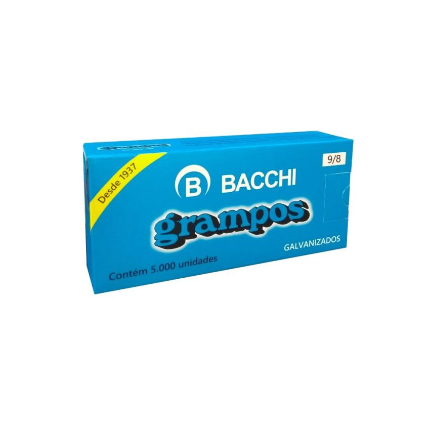 Grampo Rapid 9/08 Galvanizado C/5000  Bacchi