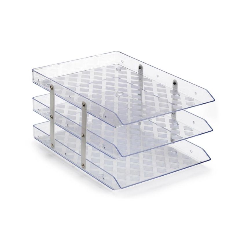 Caixa Correspondencia Tripla Fixa Cristal Ref 10050015  Waleu