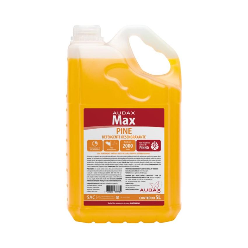 Detergente Desengraxante Concentrado Max Pine 5l 109148 Audax