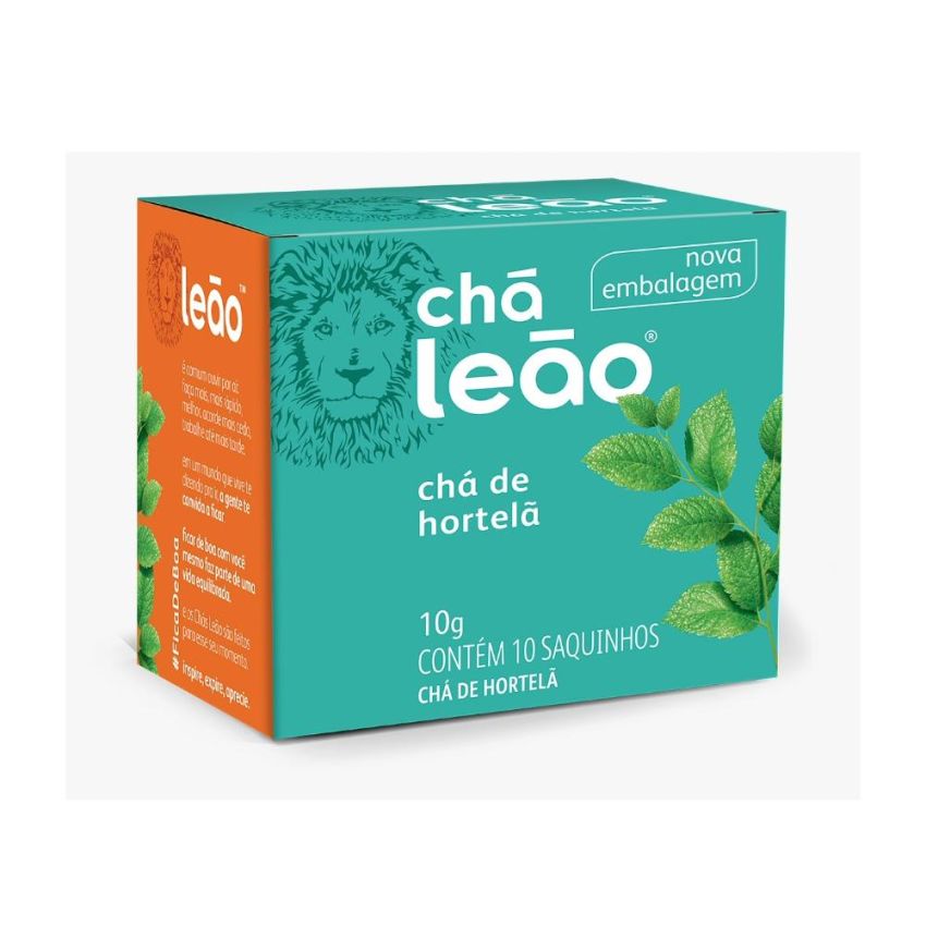 Cha Hortela 10 Saches  Leao
