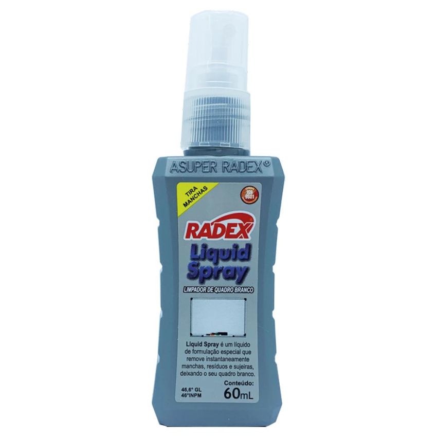 Kit de Limpeza P/quadro Branco 60ml Lqb-01  Radex